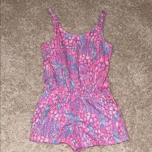 Lilly Pulitzer Girls Pink Romper